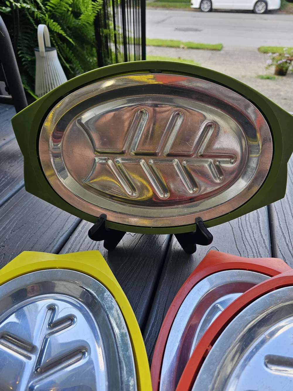 Vintage Nordic Ware Servo-King Sizzling Steak Platter Aluminum Inserts & Bases